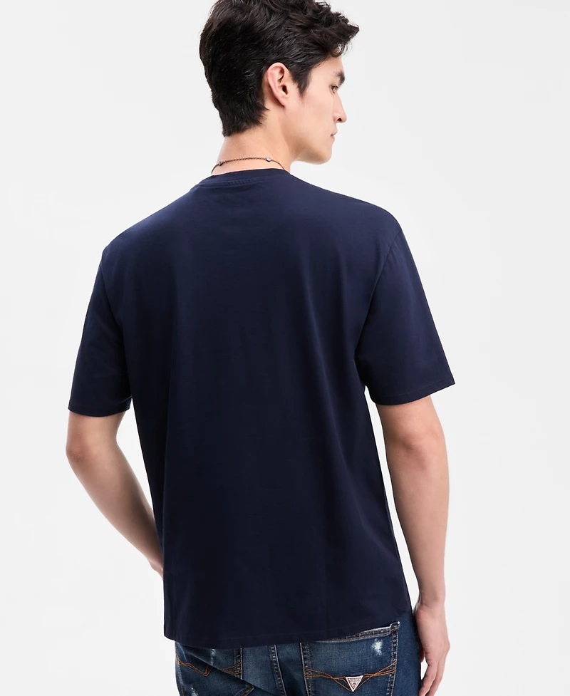 Guess Men's Quattro G Relaxed Fit Short Sleeve Crewneck Graphic T-Shirt