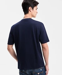 Guess Men's Quattro G Relaxed Fit Short Sleeve Crewneck Graphic T-Shirt