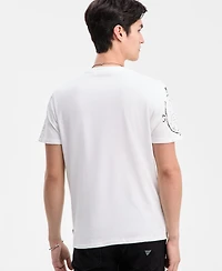 Guess Men's 1981 Postage Embroidered & Print T-Shirt