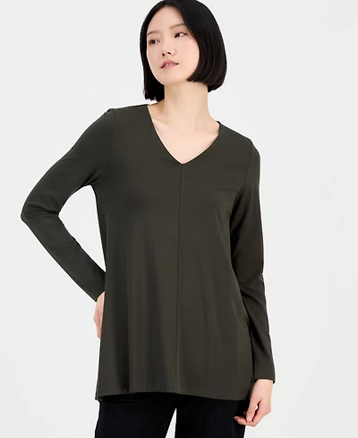 Eileen Fisher Women's V-Neck Tunic Top