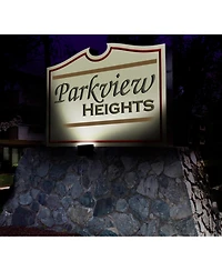 Maxsa Innovations Solar-powered Dusk to Dawn Flood Light - Black Dark Sky (Warm White bulbs)