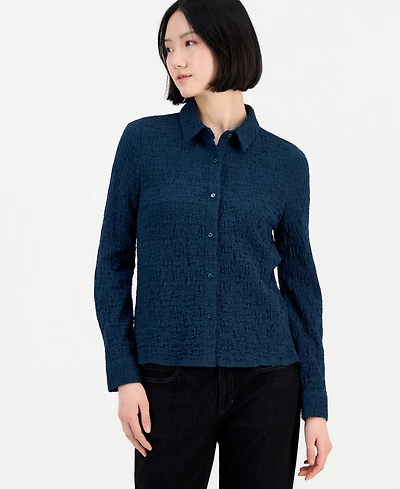 Eileen Fisher Women's Classic Collar Shirt