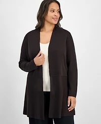 Anne Klein Plus Monteray Open-Front Cardigan
