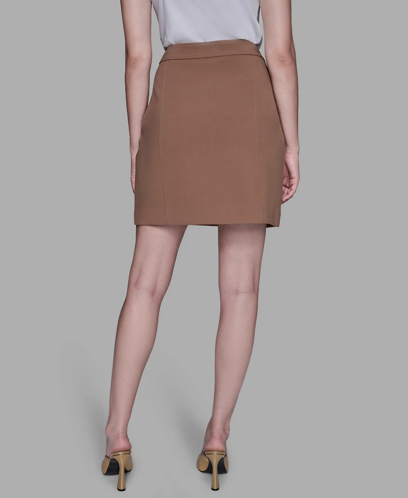 Karl Lagerfeld Paris Women's Button Detail Skirt