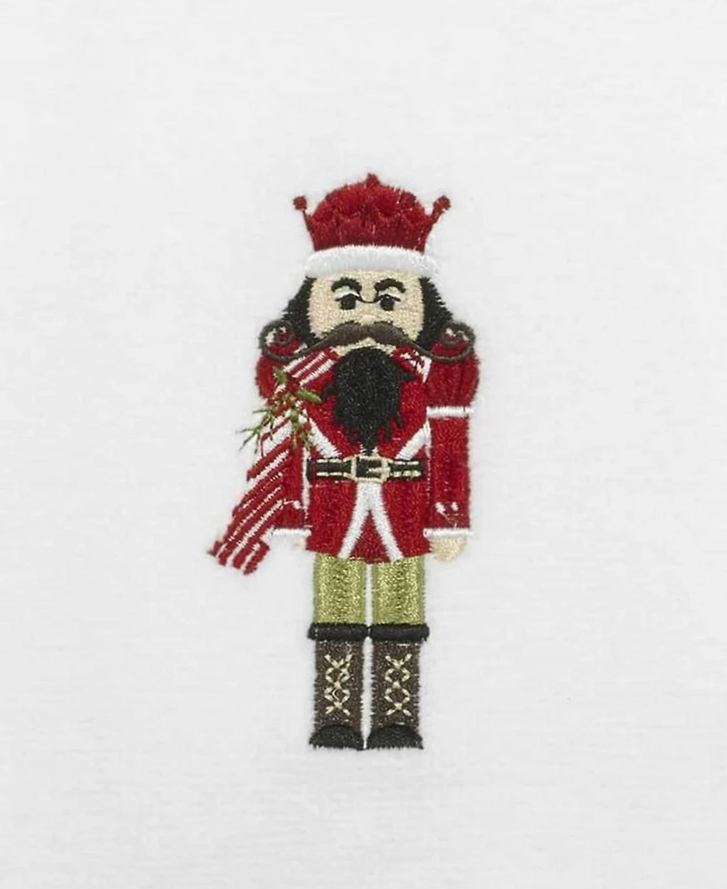 Avanti Peppermint Nutcracker Fingertip Cotton 4-Pc. Fingertip Towel Set, 18" x 11"
