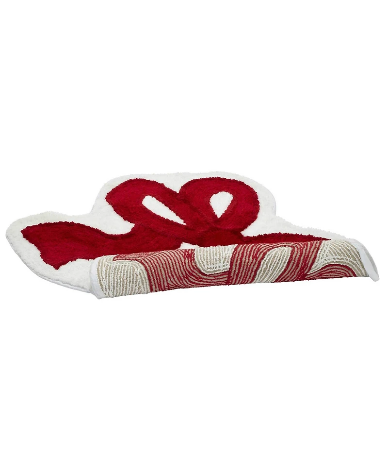 Avanti Christmas Bows Polyester Bath Rug, 29" x 22"