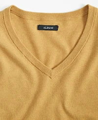 Alfani Men's Solid V-Neck Cotton Sweater, Created for Macy's