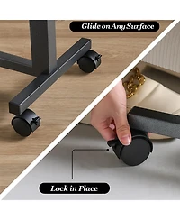 Height Adjustable Lap Desk with Wheels