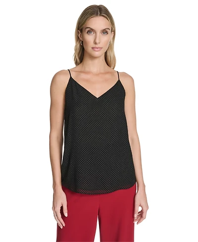 Calvin Klein Women's Metallic Dot Cami Top