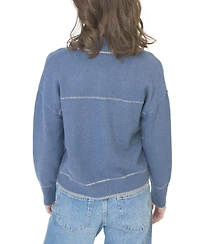 Central Park West Women's Myra Whipstitch Barn Sweater