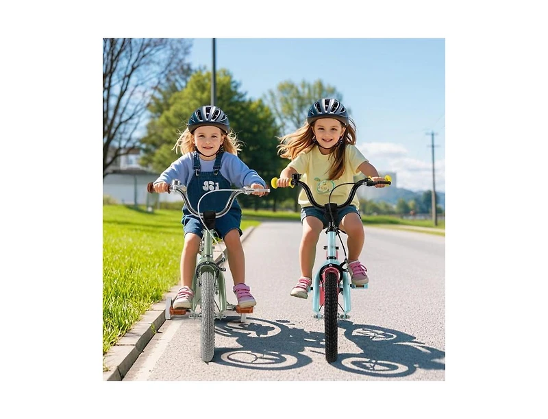 14-Inch Kids Bike with Adjustable Handlebar & Saddle – Blue