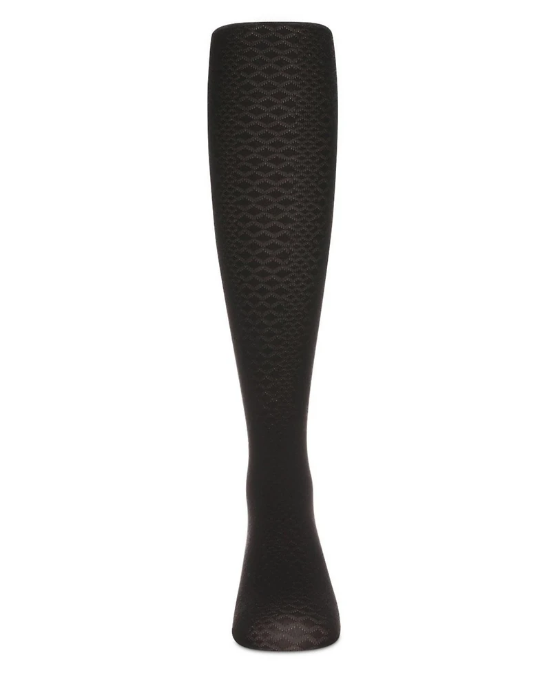 Memoi Girls Diamond Semi-Opaque Tights