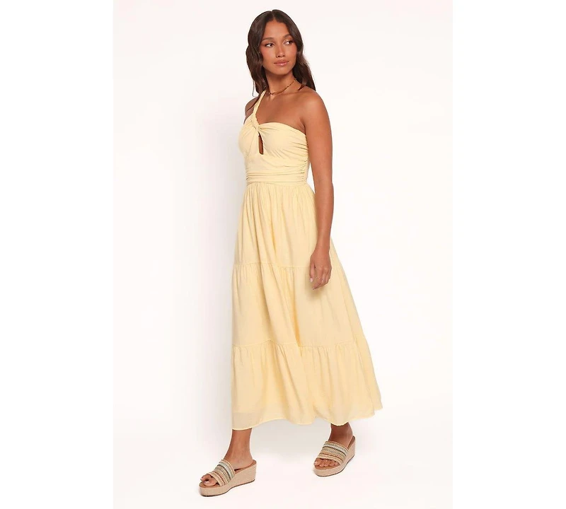 Petal and Pup Women's Vinny One Shoulder Maxi Dress - Yellow