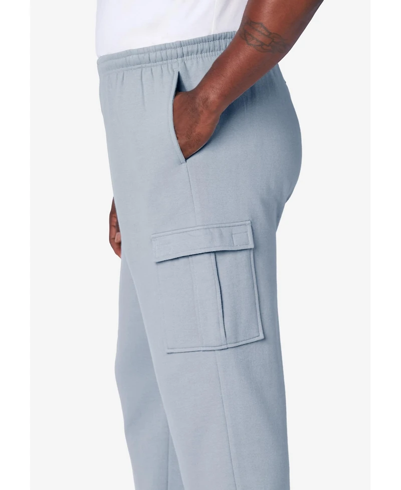 KingSize Big & Tall Fleece Cargo Sweatpants