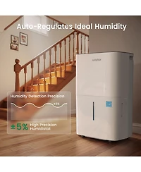 Waykar 150 Pint Energy Star Dehumidifier with Pump for Home, Basement & Large Space, 7000 Sq. Ft