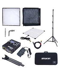 amaran F22c 2x2' 200W Rgbww Flexible Led Mat Fixture, Gold-Mount with Light Stand