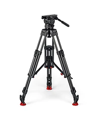 Sachtler Cine 30 Fluid Head with Efp 2 Cf 3-Section Carbon Fiber Tripod and Mid-Level Spreader