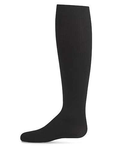 Memoi Girls Opaque Fine Ribbed Nylon Tights