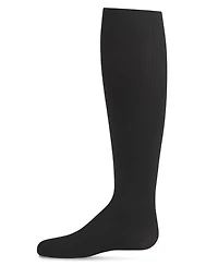 Memoi Girls Opaque Fine Ribbed Nylon Tights