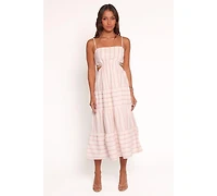 Petal and Pup Women's Evelin Midi Dress - Pink Stripe