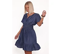 Petal and Pup Women's Morwenna Mini Dress - Chambray