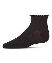 Memoi Little Girls Rope Stitch Anklet Socks