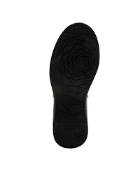 Spring Step Hoylein Leather Combat-Style Boot with Double Zippers and Removable Insole