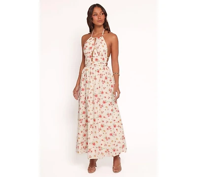 Petal and Pup Women's Wilder Halterneck Maxi Dress - Pink Floral