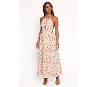 Petal and Pup Women's Wilder Halterneck Maxi Dress - Pink Floral