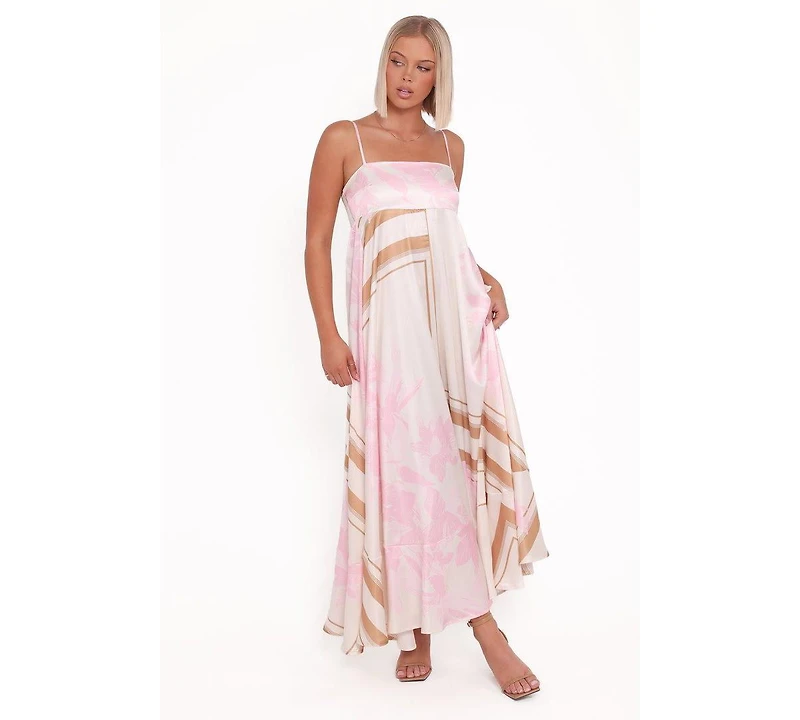Petal and Pup Women's Elanor Maxi Dress - Pink Print