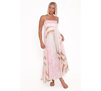 Petal and Pup Women's Elanor Maxi Dress - Pink Print