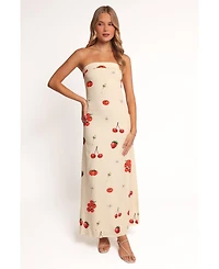 Petal and Pup Women's Adela Maxi Dress - Tomato Print