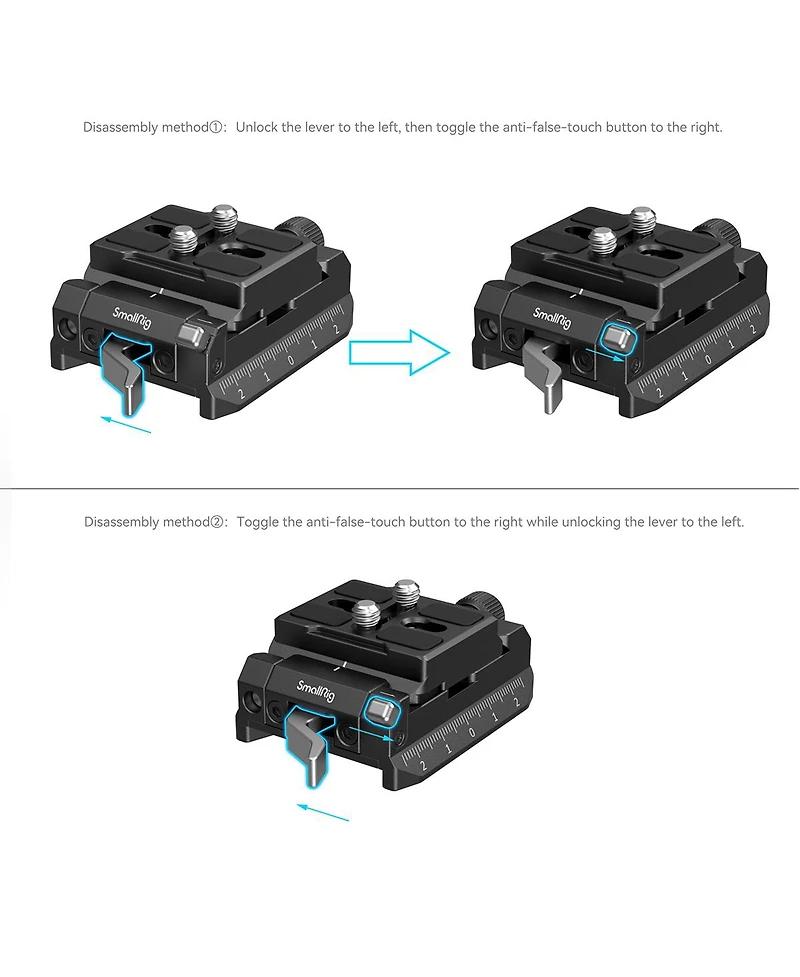 SmallRig Arca-Swiss/Manfrotto-Type Mounting Plate Set