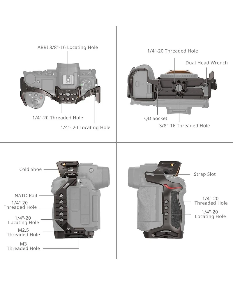 SmallRig 4521 Night Eagle Camera Cage for Nikon Z6III Camera