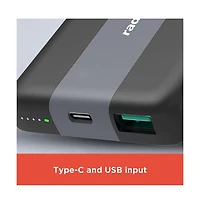 Radioshack Magnetic Portable Battery Powerbank Charger 10,000mAh 38.5Wh MagSafe Compatible 3A With Indicator Lights Usb A and Usb C 2309279