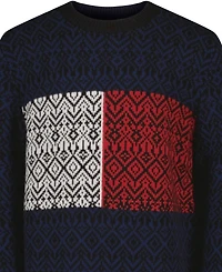 Tommy Hilfiger Boys 8-20 Crewneck Sweater With Jacquard Flag