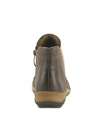 Spring Step Atella Low Profile Bootie with Elastic Gore, Inside Zipper, and Cushioned Insole