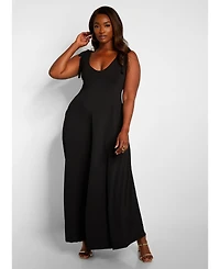Rebdolls Women's Maxi Skater Dress W. Pockets - Black