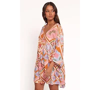 Petal and Pup Zanna Mini Dress - Multi Tile