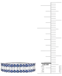 Macy's Gemstone and Diamond Ring (1/4 ct. t.w.) 14K Gold White