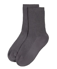 MeMoi Toddler Unisex Ribbed Cotton Rich Crew Socks