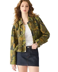Steve Madden Women's Sloane Peplum Long Sleeve Jacket