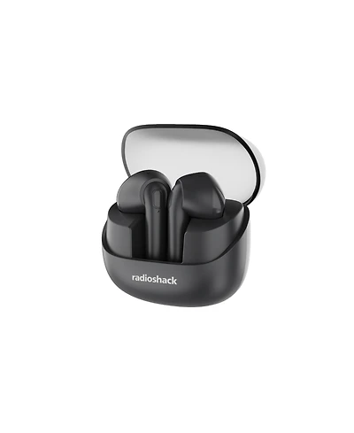RadioShack Live Sound Wireless Bluetooth Earbuds with Noise Cancellation, IPX5 Waterproof, Black 3304399