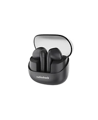RadioShack Live Sound Wireless Bluetooth Earbuds with Noise Cancellation, IPX5 Waterproof, Black 3304399