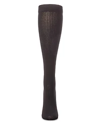 Memoi Big Girls Pointelle Dot Knee High Socks