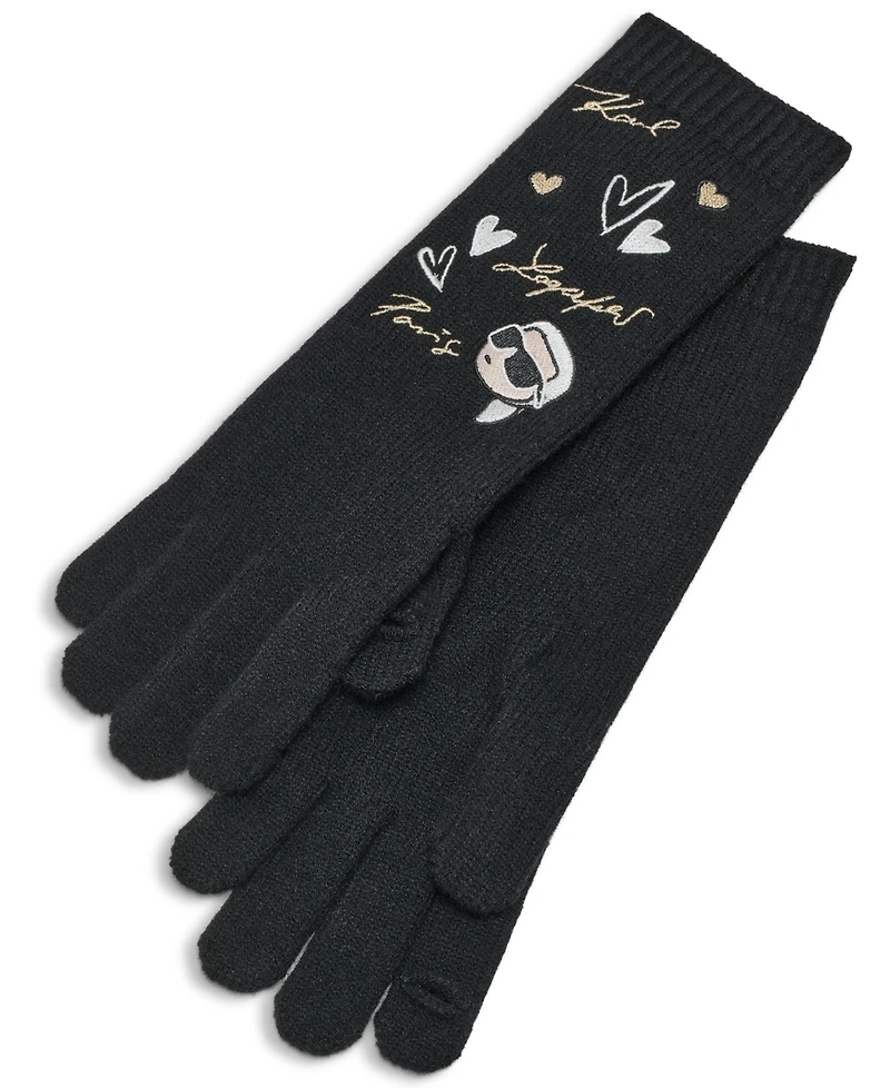 Karl Lagerfeld Paris Women's Karl Icons Tech Gloves