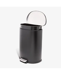 Qualiazero 50L / 13.2 Gallon D-Shape Step Can - Matte White