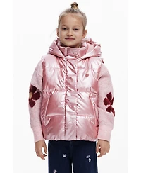 Desigual Girls's Metallic quilted vest