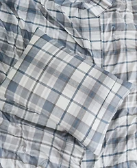 Southshore Fine Linens Highland Plaid Extra Deep Pocket 300- Thread Count 4-Pc. Sheet Set