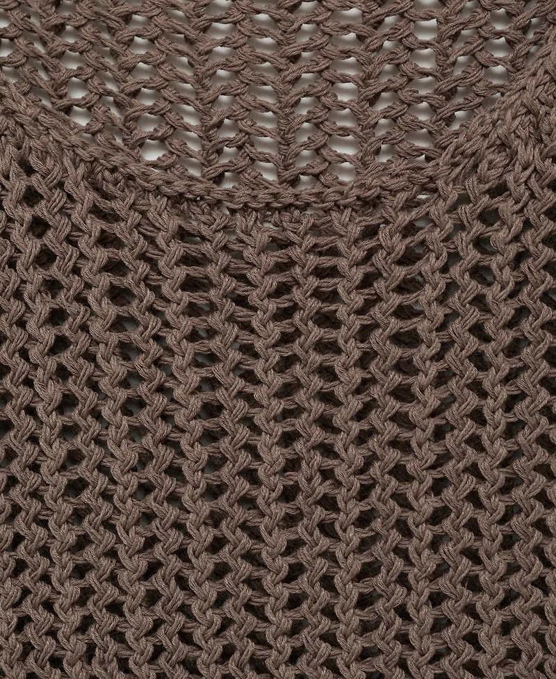 Mango Women's Straps Crochet Top